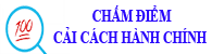 Công khai chấm điểm CCHC